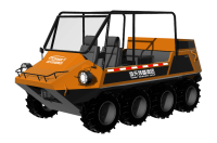 中小型水陸兩棲救援車(chē)（8×8，64KW，原地轉(zhuǎn)向）