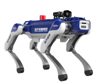 治安巡邏四足機器狗 （40kg超級大狗，第7代，集成一體式遙控器+對講照明+警示燈+自主跟隨）